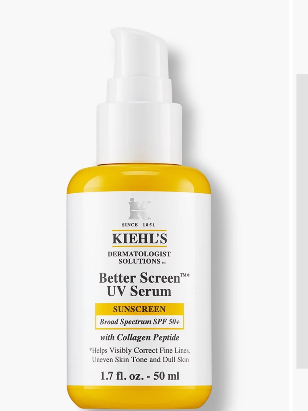 Kiehl's Better Screen UV Serum SPF 50+ Sunscreen - NEW